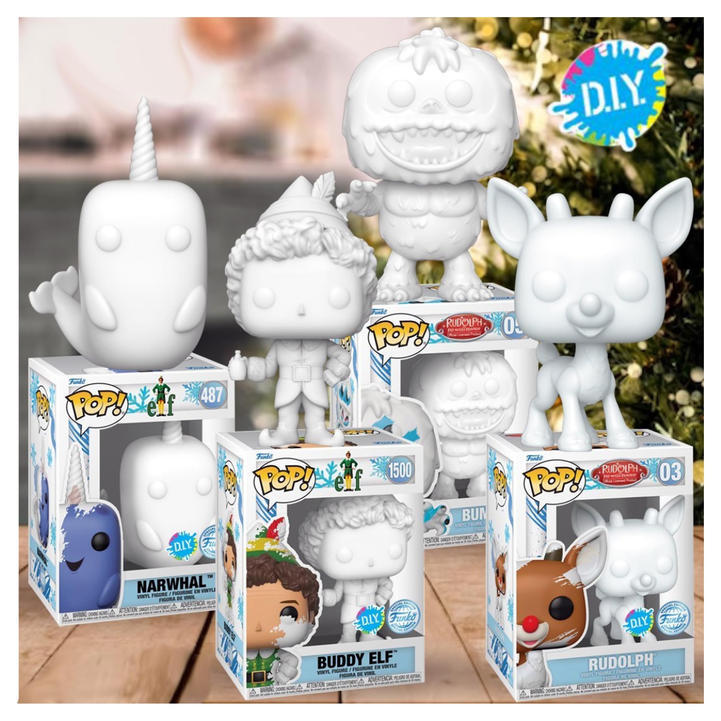 Funko Pop! Vinyl Elf Narwhal DIY Collectible Figure - Limited Edition Exclusive - Perfect for Christmas Gifts & Pop Culture Collectors