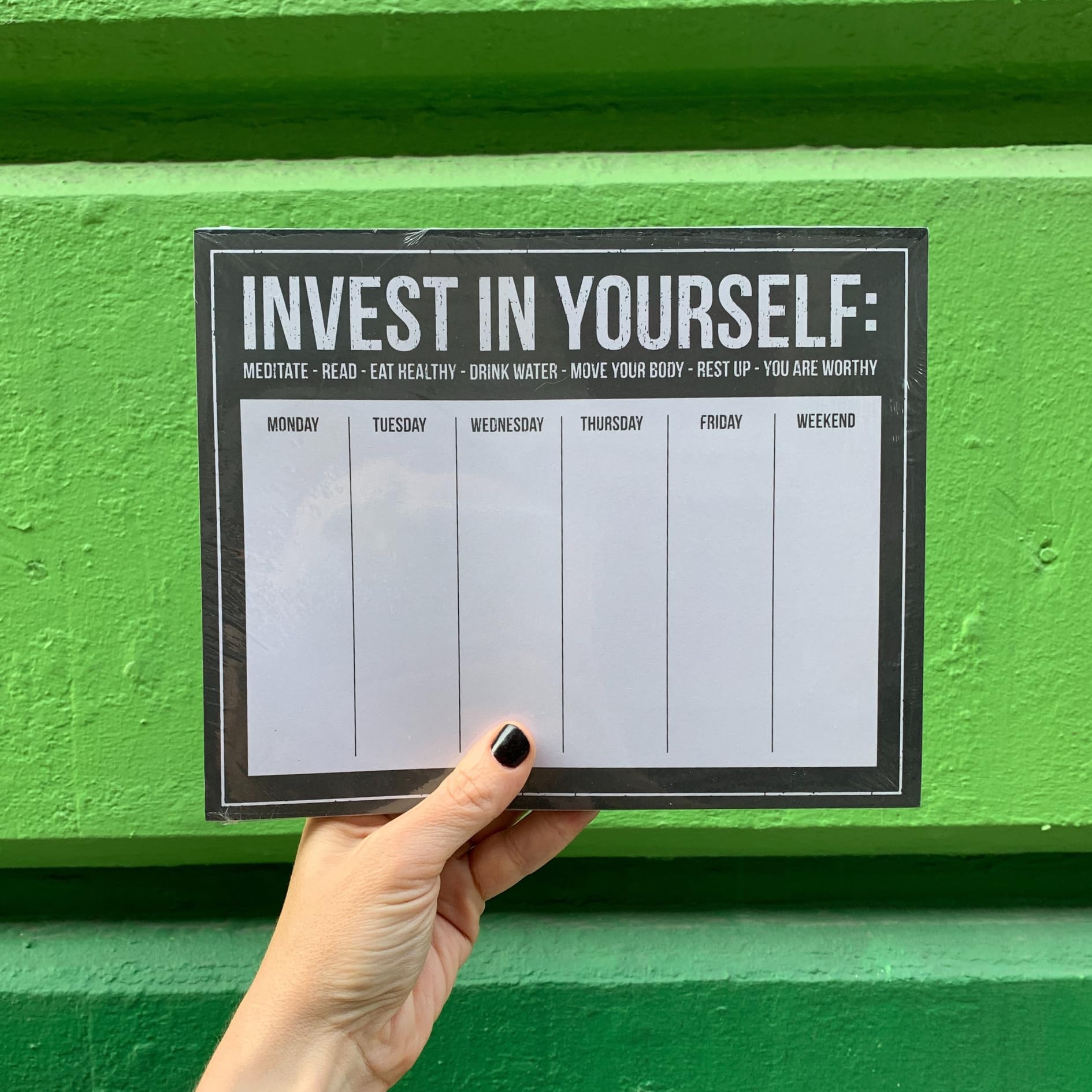 Kathy Invest in Yourself Weekly Planner Notepad - Motivational Goal Setting & Productivity Journal for Work, School & Personal Growth | Perfect for Professionals, Students & Self-Improvement