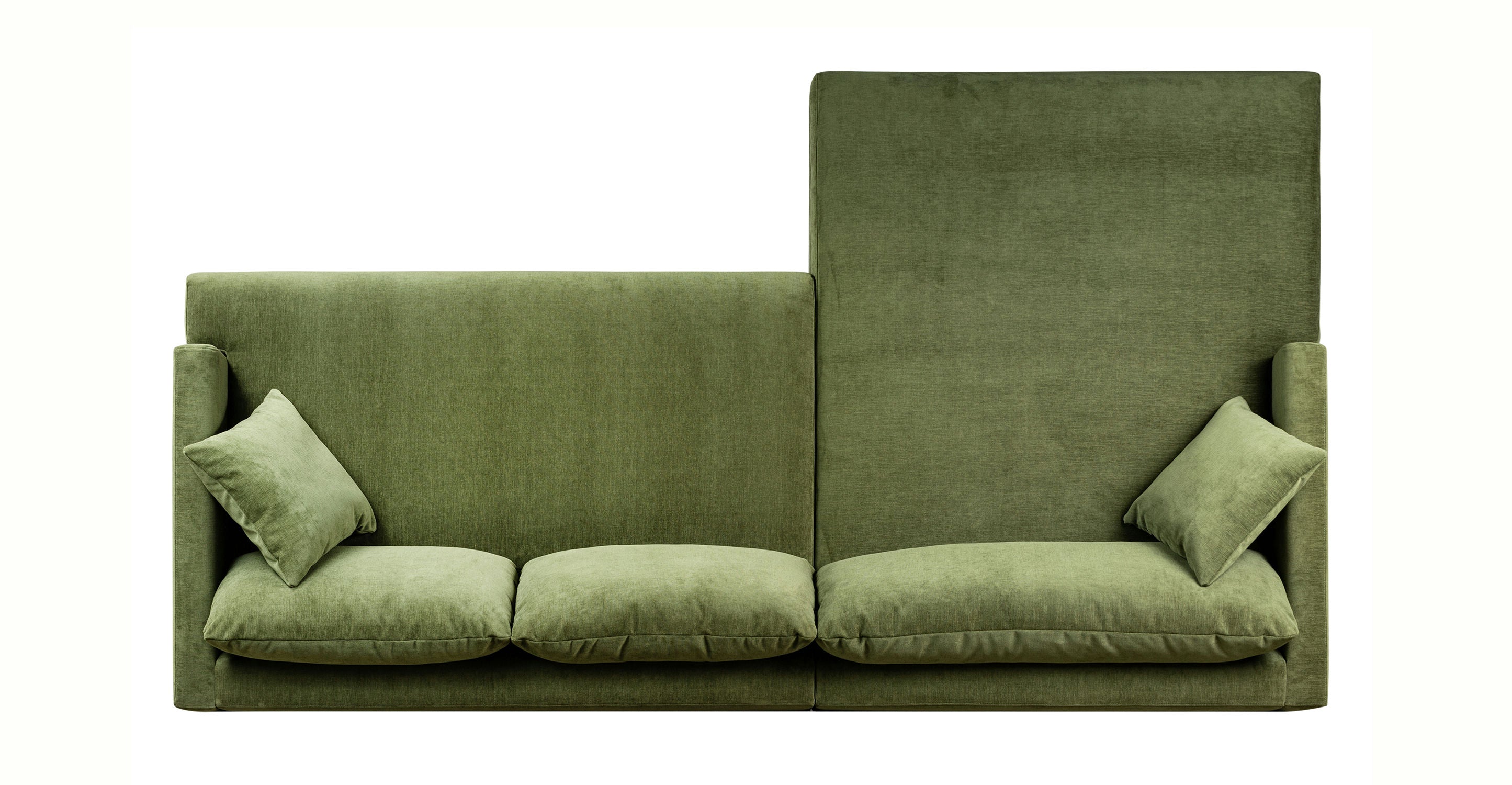 Lucerne Left Facing Sectional Sofa with Extra Wide Chaise Lounge - Modern L-Shaped Couch for Living Room, Family Room & Home Theater