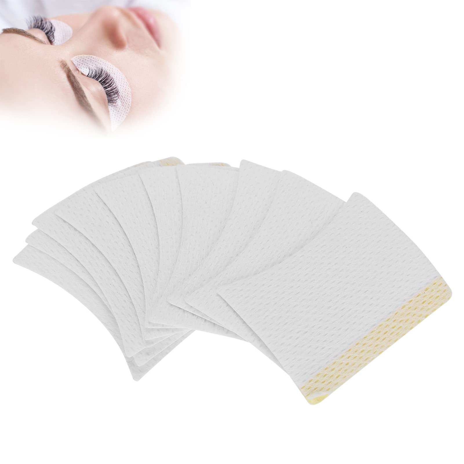 120pcs Disposable Eyelash Extension Pads - Soft Cotton Under Eye Patches for Eyelash Perming, Tinting & Glue Removal - Perfect for Salon & Home Lash Care