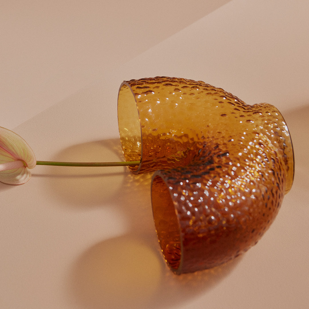 Aurora Glass Vase - Elegant Handmade Crystal Flower Vase for Home Decor, Wedding Centerpieces & Tabletop Display