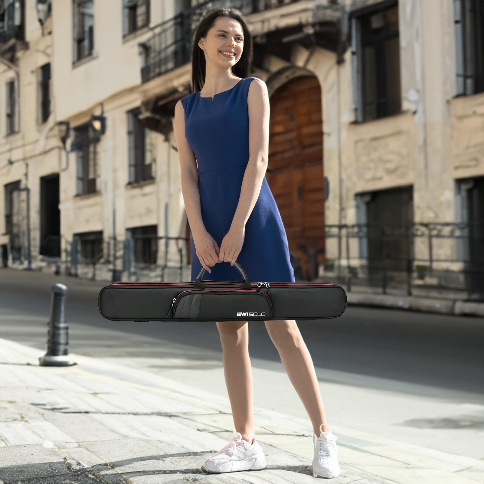 Professional Soprano Saxophone & Clarinet Case for EWI SOLO/USB/5000/4000S - Portable Digital Wind Instrument Backpack with Padded Protection - Perfect for Electronic Wind Instrument Storage & Travel Accessories - Ideal for Musicians, Performers, and Music Students On-The-Go
