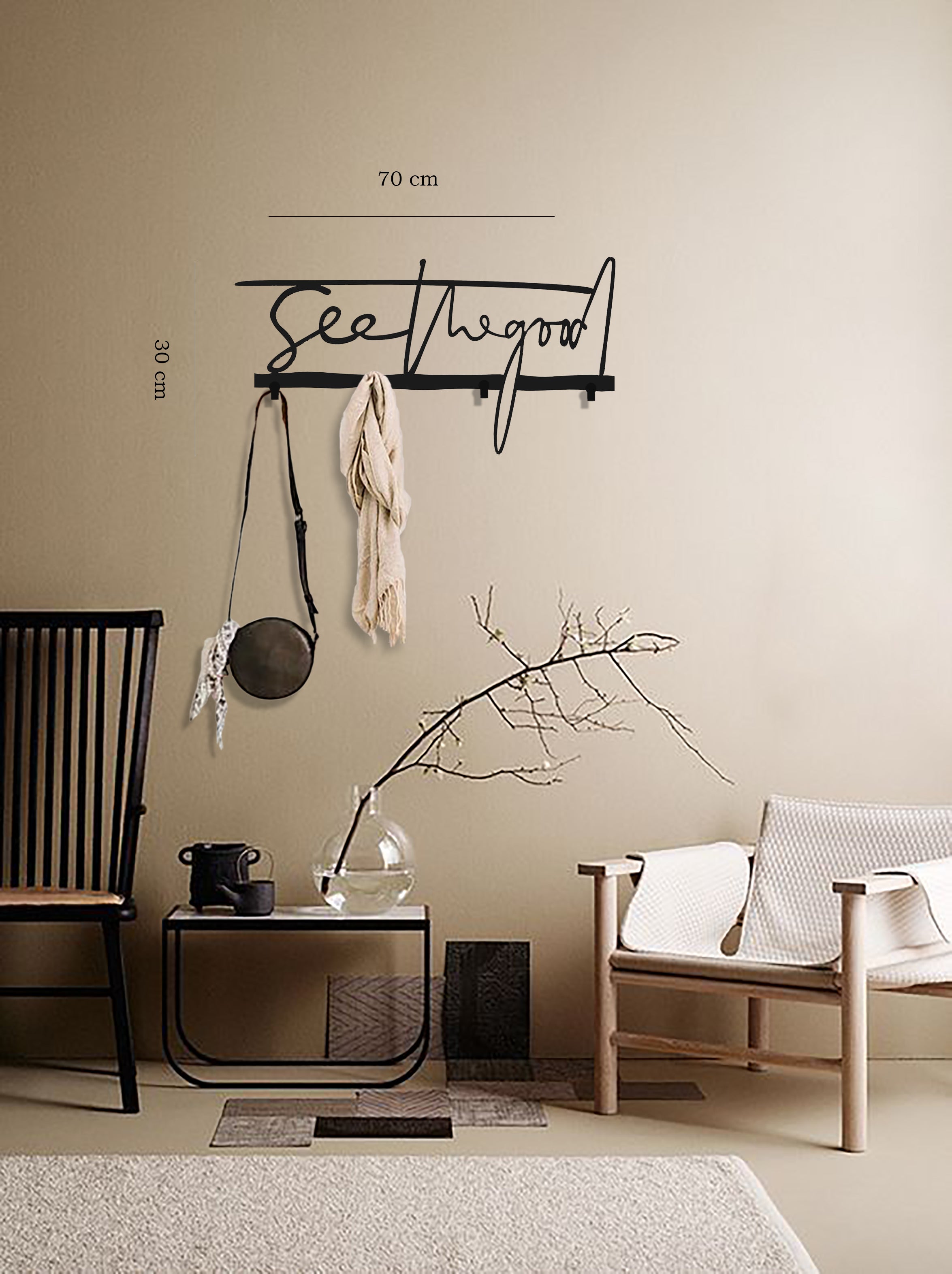 Stylish Metal Coat Rack for Entryway & Bedroom - Durable Hanging Organizer for Jackets, Hats & Accessories | Perfect for Home, Office & Dorm Decor