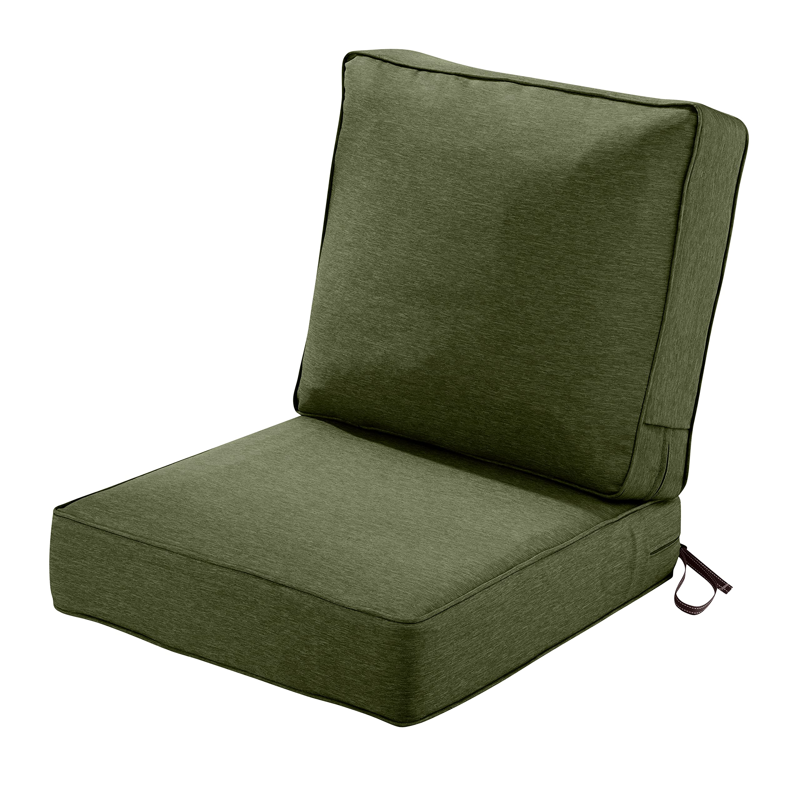 Classic Accessories Montlake FadeSafe Patio Lounge Chair Cushion Set - 25 x 47 Inch, Heather Fern - Perfect for Outdoor Furniture, Poolside Relaxation, and Garden Lounging