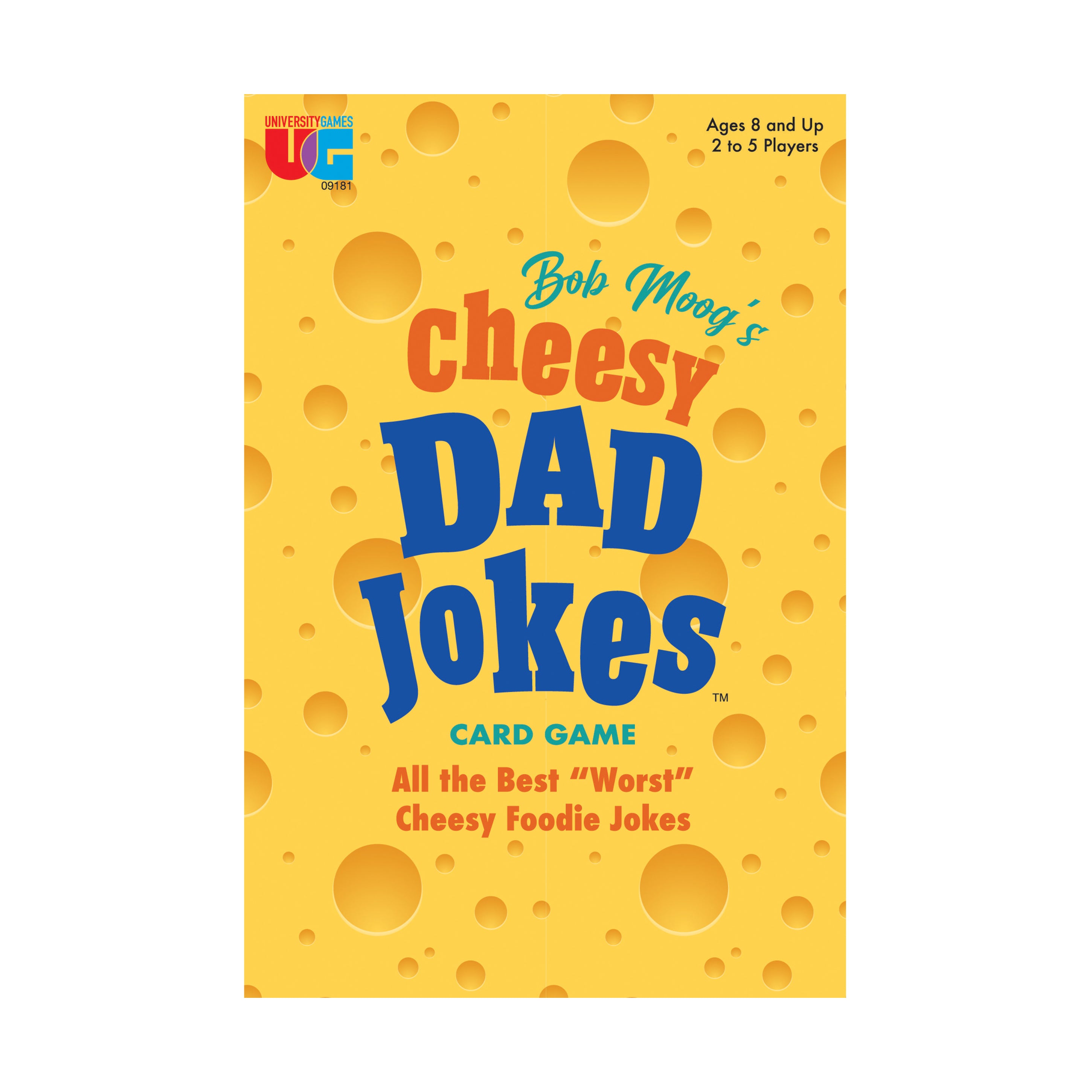 Bob Moog's Cheesy Dad Jokes Food Themed Card Game - Fun Family Party Game for Game Nights, Gatherings & Icebreaker Activities
