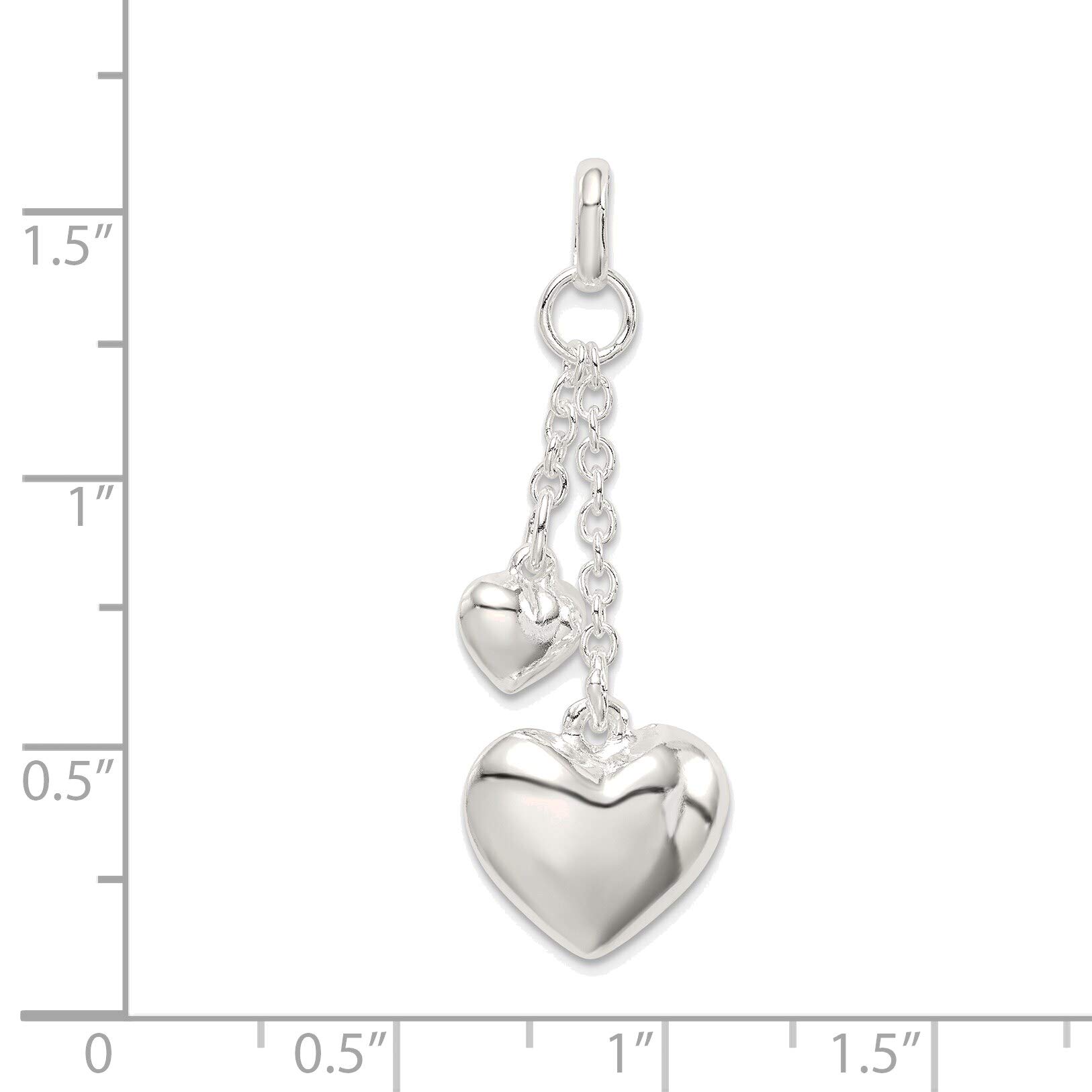 Sterling Silver Heart Pendant - Elegant Jewelry for Gifts & Daily Wear