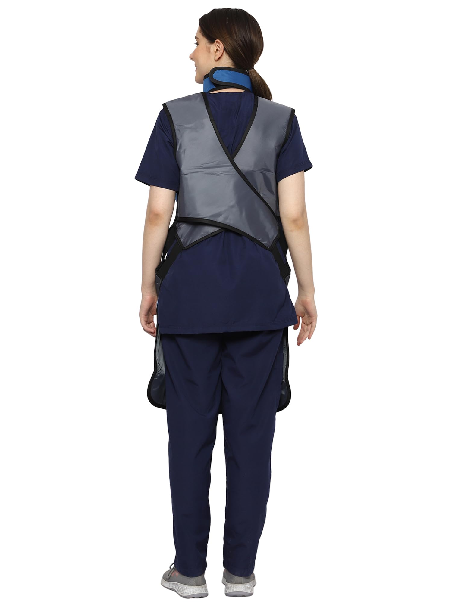 Professional Lead Apron and Thyroid Shield Set - 0.5mm Pb Equivalent X-Ray Protection for Medical & Dental Use | Durable Hanger for Radiology, Fluoroscopy & Veterinary Clinics