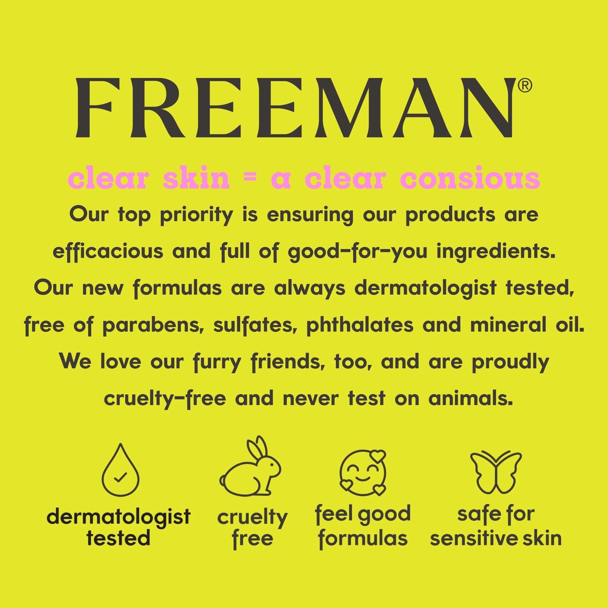 FREEMAN Sweet Tea & Lemon Peel-Off Clay Facial Mask - Antioxidant Rich Skincare for Combination Skin, Dark Spot Treatment & Skin Protection (2-Pack) | Perfect for Detox & Glow Boosting at Home Spa Days