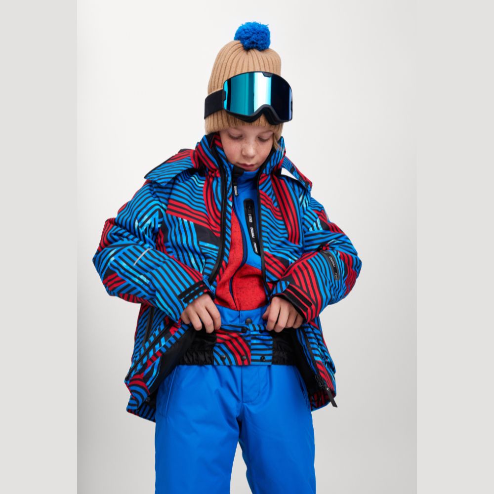 Reima Tirro Boys Ski Jacket - Waterproof Winter Coat for Kids, Bright Blue | Warm Snow Jacket for Boys, Outdoor Skiing & Snowboarding Gear