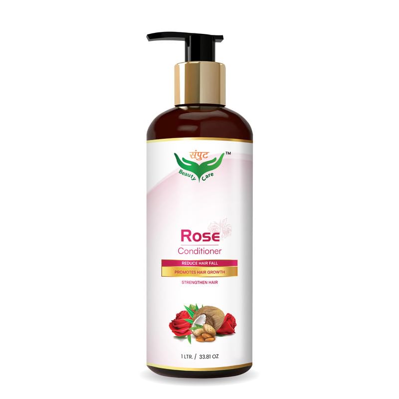 Rose Hair Conditioner for Oily Hair - Reduces Excess Oil & Promotes Hair Growth - Strengthens & Nourishes Hair - Perfect for Daily Hair Care & Scalp Health