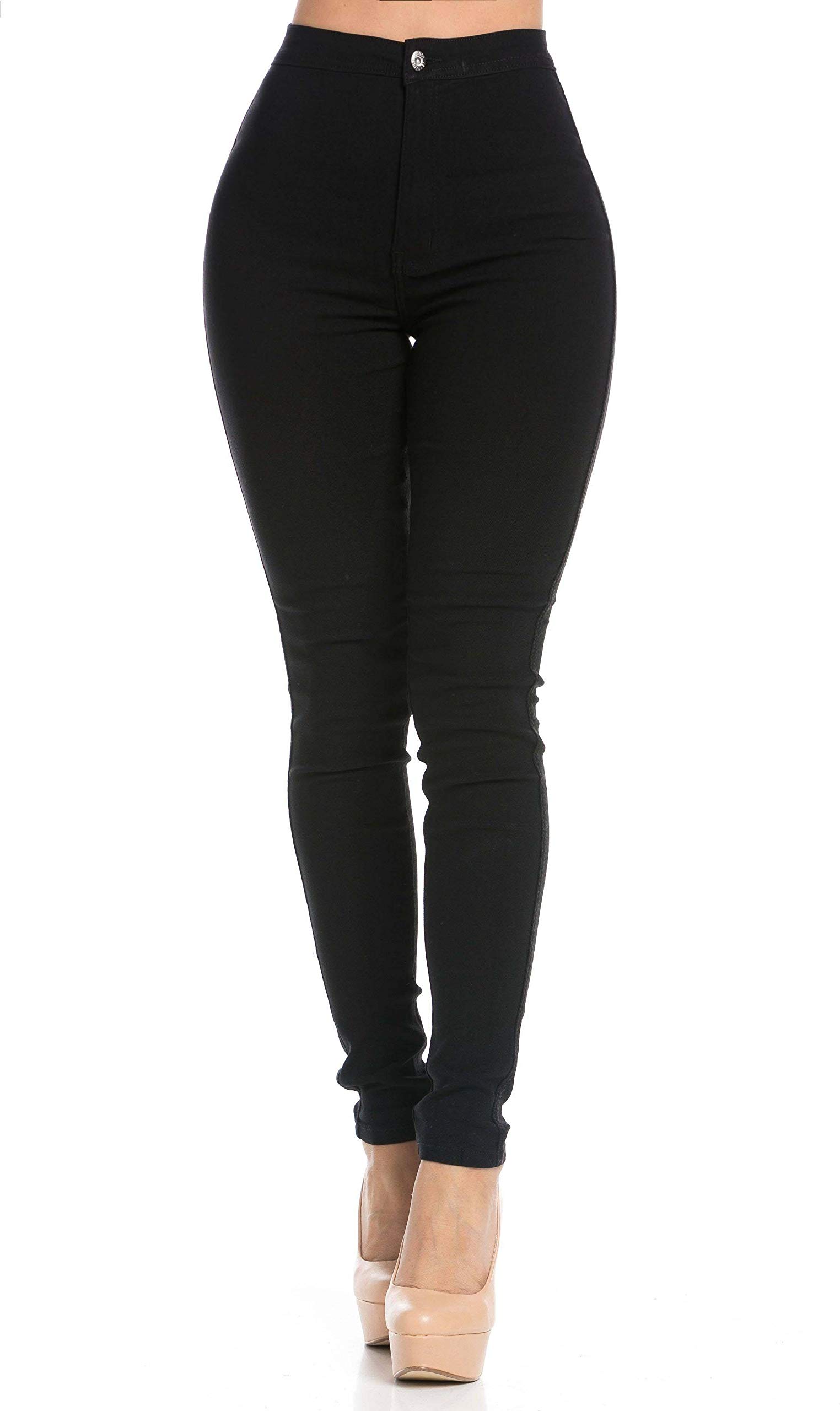SOHO GLAM Super High Waisted Stretchy Skinny Jeans for Women - Comfortable & Flattering (Sizes S-3XL, Black, 1X-Large) | Perfect for Casual Wear, Office & Night Out