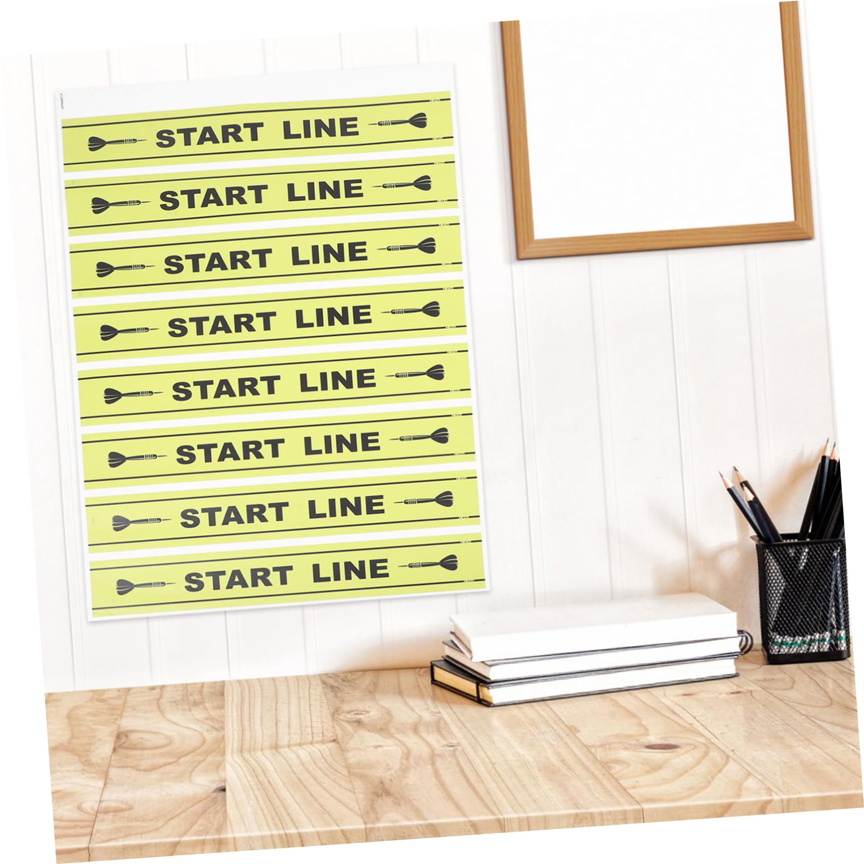 WESIEVYA 1 Sheet PVC Gaming Floor Markers & Wall Stickers - Durable Non-Slip Decals for Esports Tournaments, Game Rooms, and Home Decor