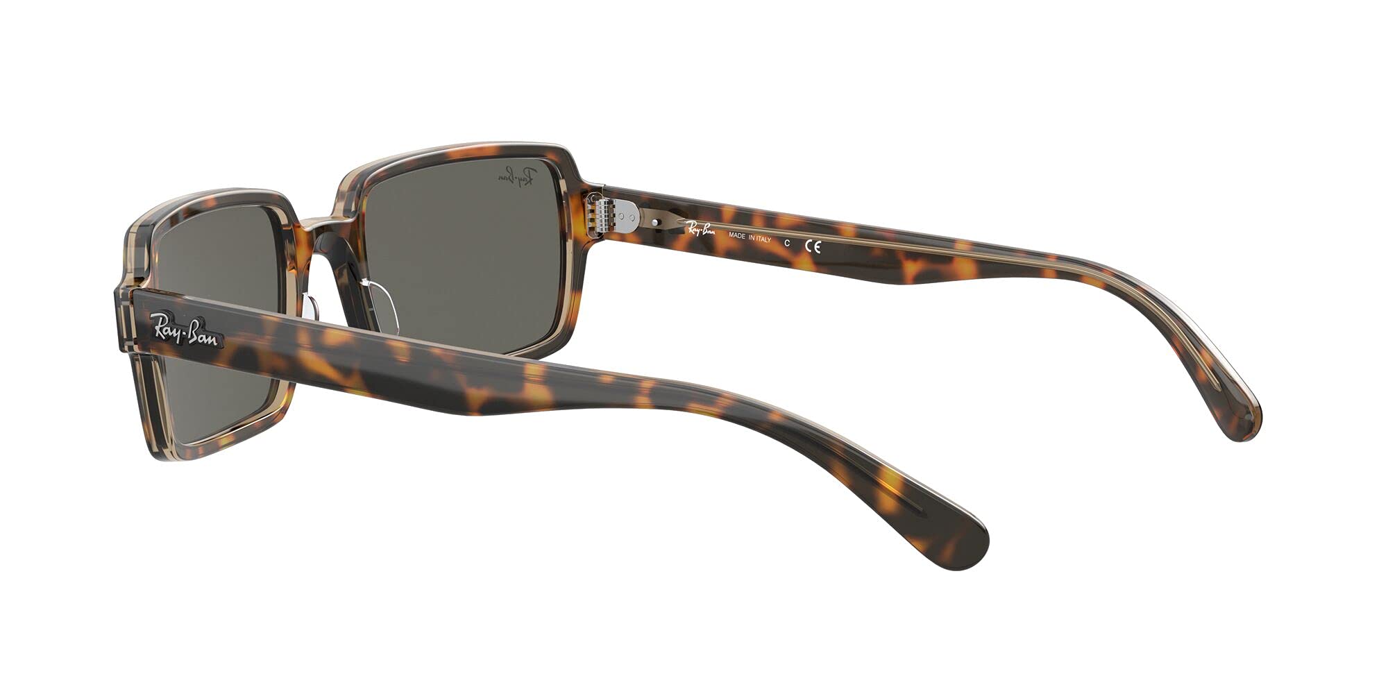 Ray-Ban Rb2189 Benji Rectangular Sunglasses for Men & Women - UV Protection Polarized Lenses - Classic Retro Style for Driving, Beach & Outdoor Activities