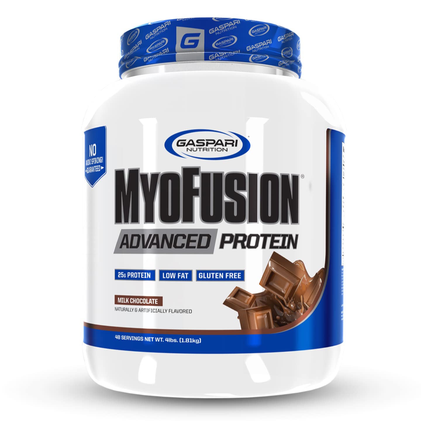 Gaspari Nutrition Myofusion Advanced Protein Powder - Milk Chocolate Flavor for Muscle Recovery & Post-Workout | Whey Protein Supplement for Athletes & Fitness Enthusiasts