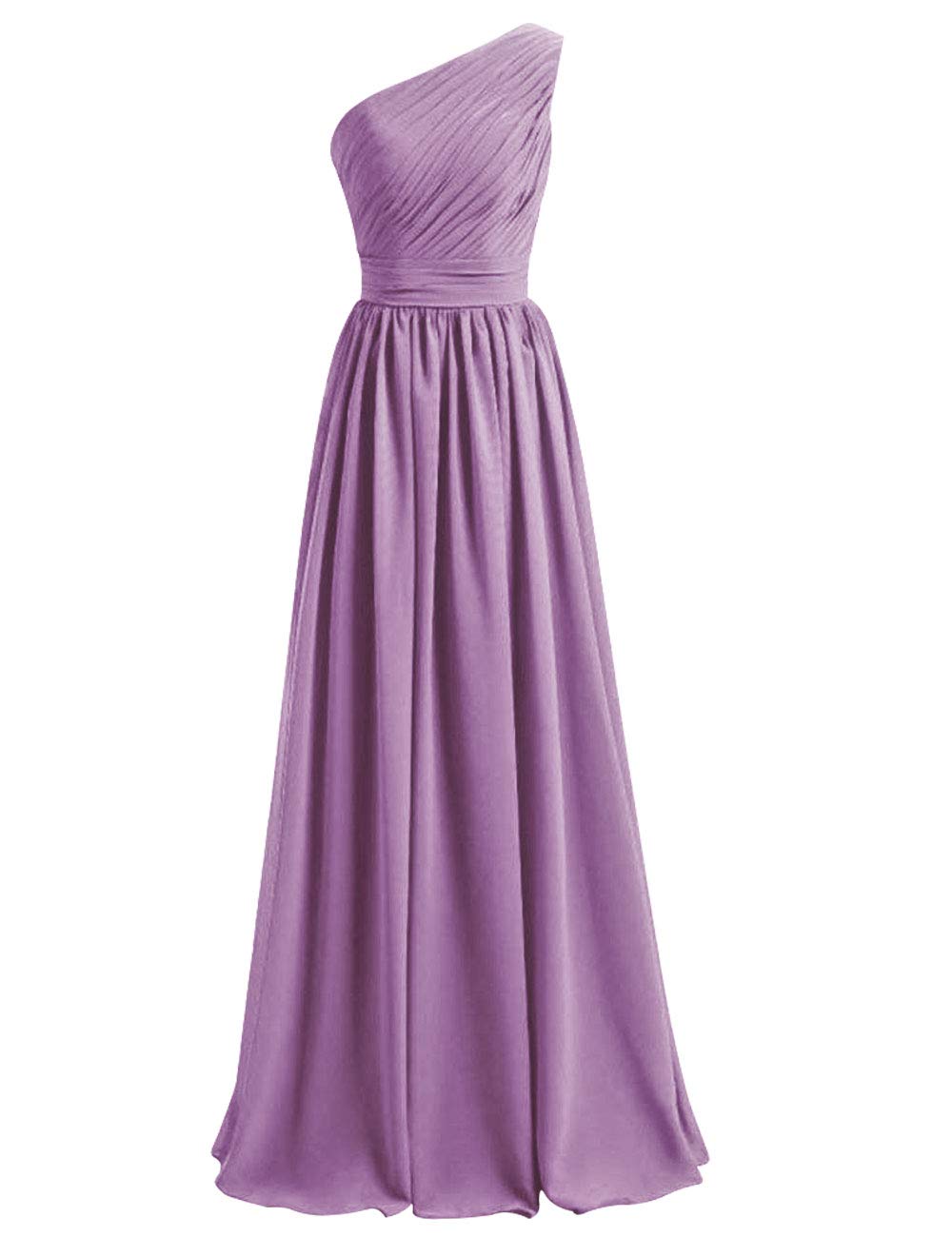Elegant One Shoulder Long Prom Dresses for Women - Formal Bridesmaid Gowns for Weddings, Parties & Special Occasions
