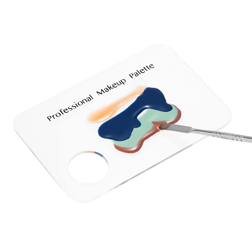 Professional Nail Art Palette & Stainless Steel Spatula for Acrylic Makeup - Salon & Home Use