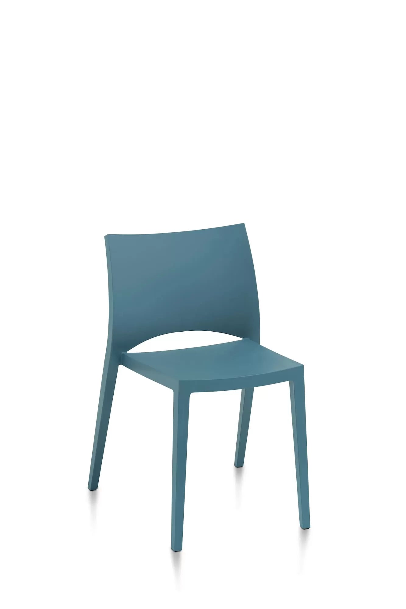Aqua Stackable Chair - Lightweight, Durable Plastic Stacking Chairs for Indoor & Outdoor Use - Perfect for Parties, Events, and Small Spaces