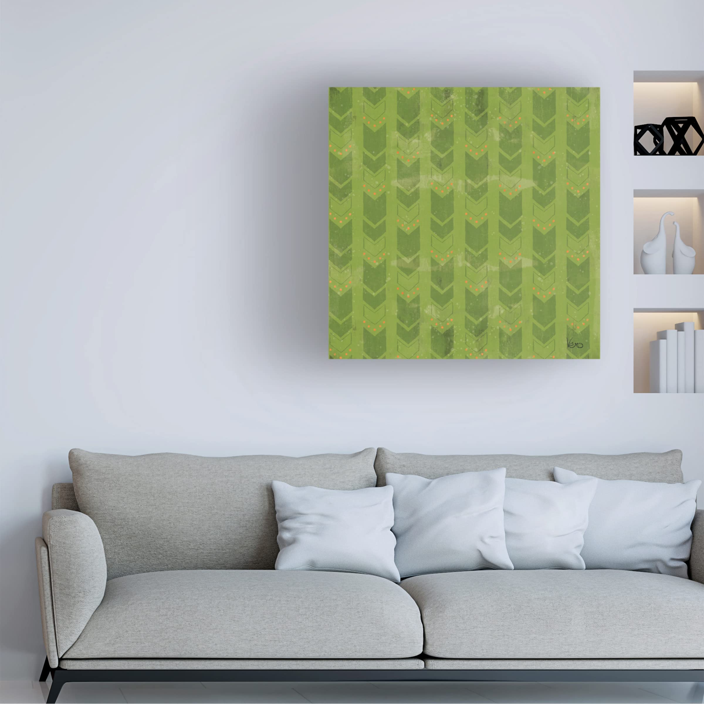 Trademark Fine Art 'Good Vibes Pattern VIIID' Canvas Wall Art by Veronique Charron - Modern Abstract Painting for Living Room, Bedroom & Office Decor