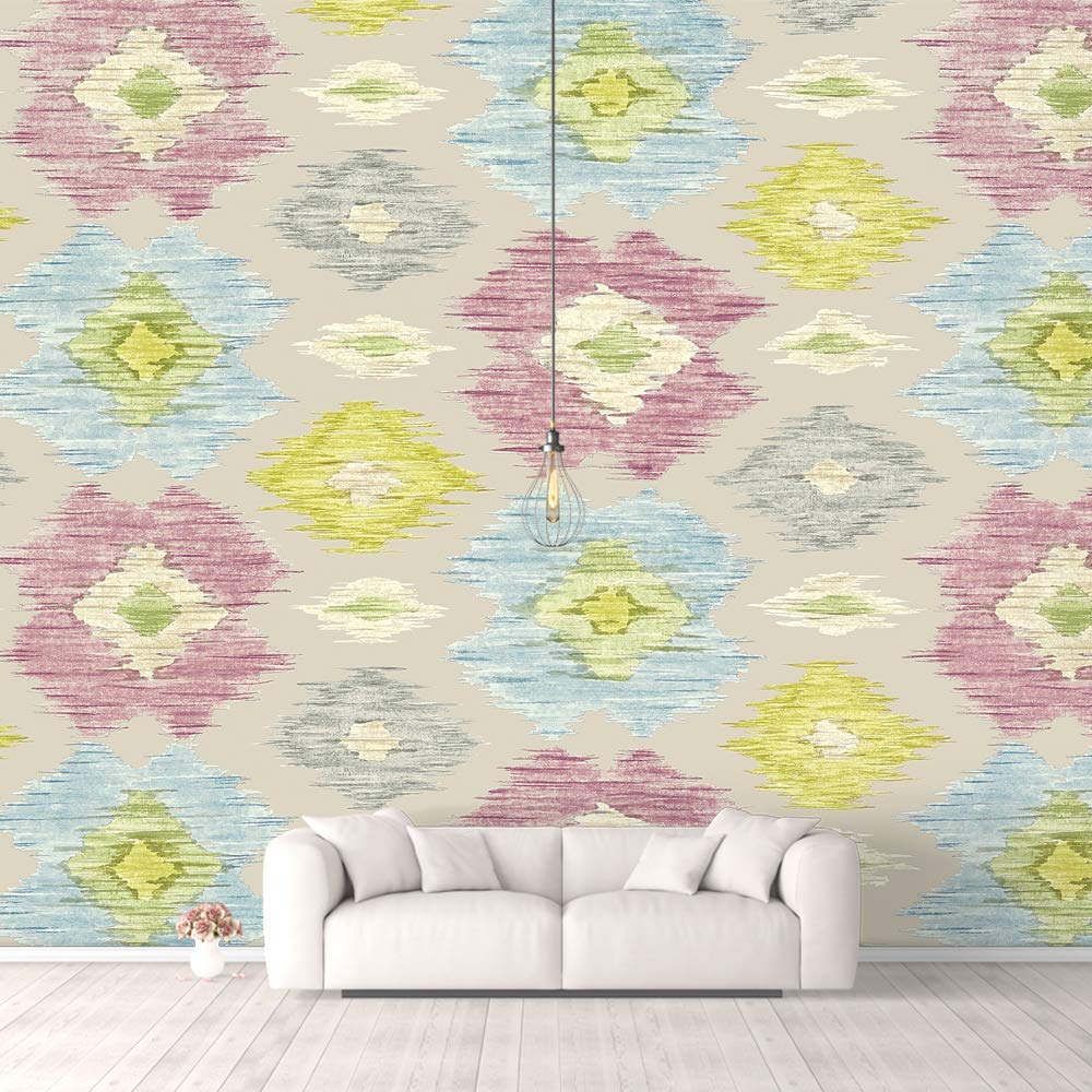 Traditional Floral Peel and Stick Wallpaper - 100x144 Inch Removable Wall Mural for Bedroom Decor | Easy DIY Home Renovation, Living Room & Nursery Accent Wall