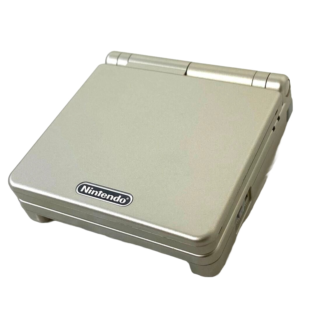Original Game Boy Advance SP Gold Edition (Starlight) - Retro Handheld Gaming Console for Kids & Adults - Perfect for Travel, Commuting & Nostalgic Gaming