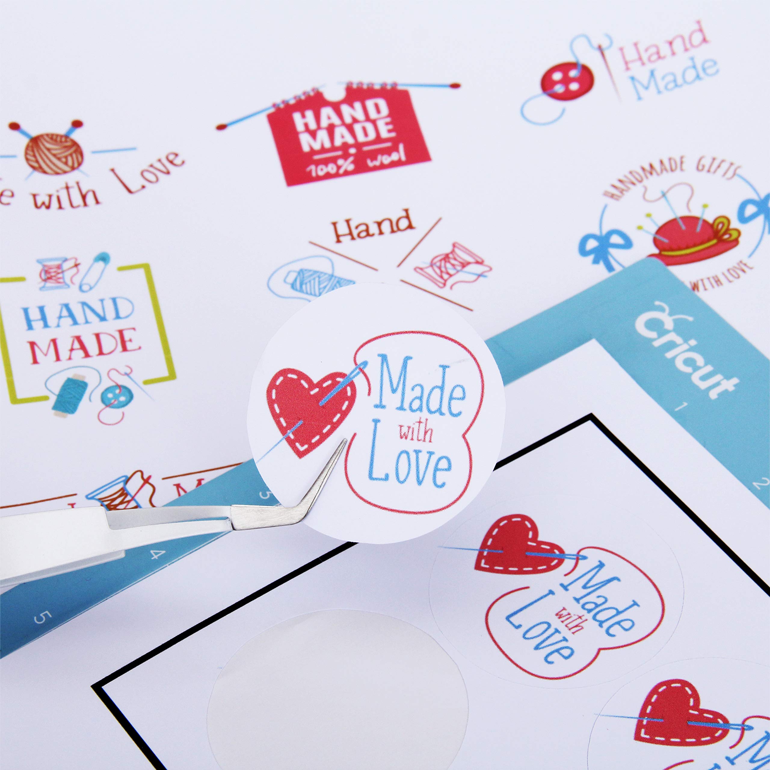 Threadart Printable Vinyl Sticker Paper - 20 Sheets 8.5x11