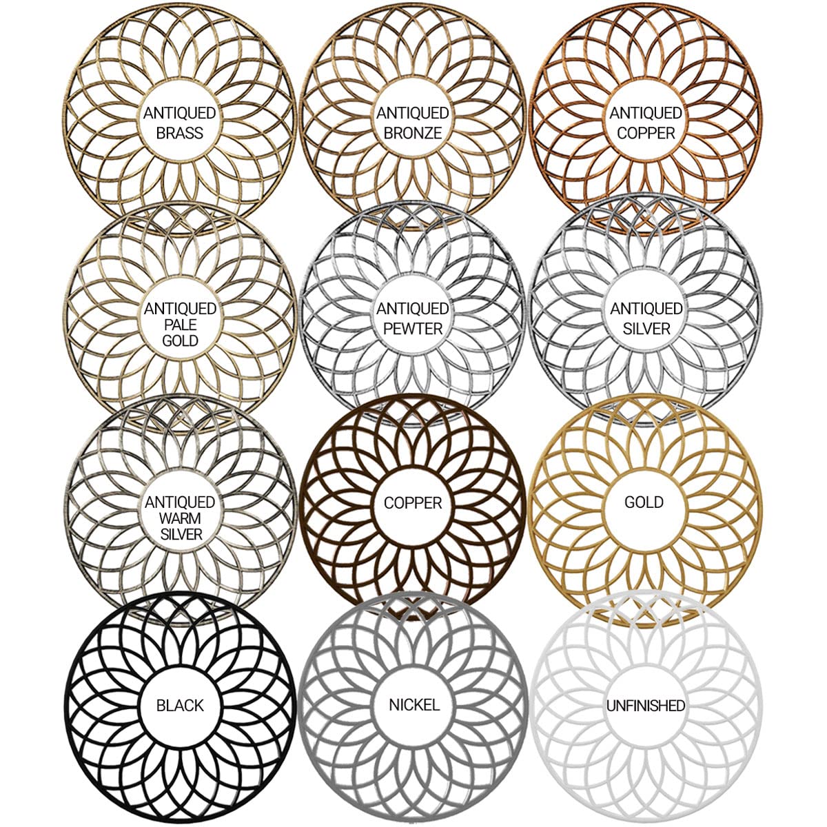 Ekena Millwork CMPP36GD 36-Inch PVC Ceiling Medallion - Architectural Grade Urethane Pierced Design (14