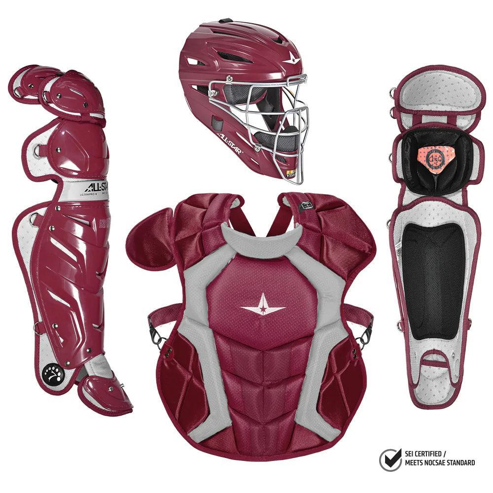 All Star S7 Adult Pro Catcher's Kit - NOCSAE Approved Baseball Gear (CKCCPRO1) | Perfect for Professional & Amateur Catchers - Game & Practice Use