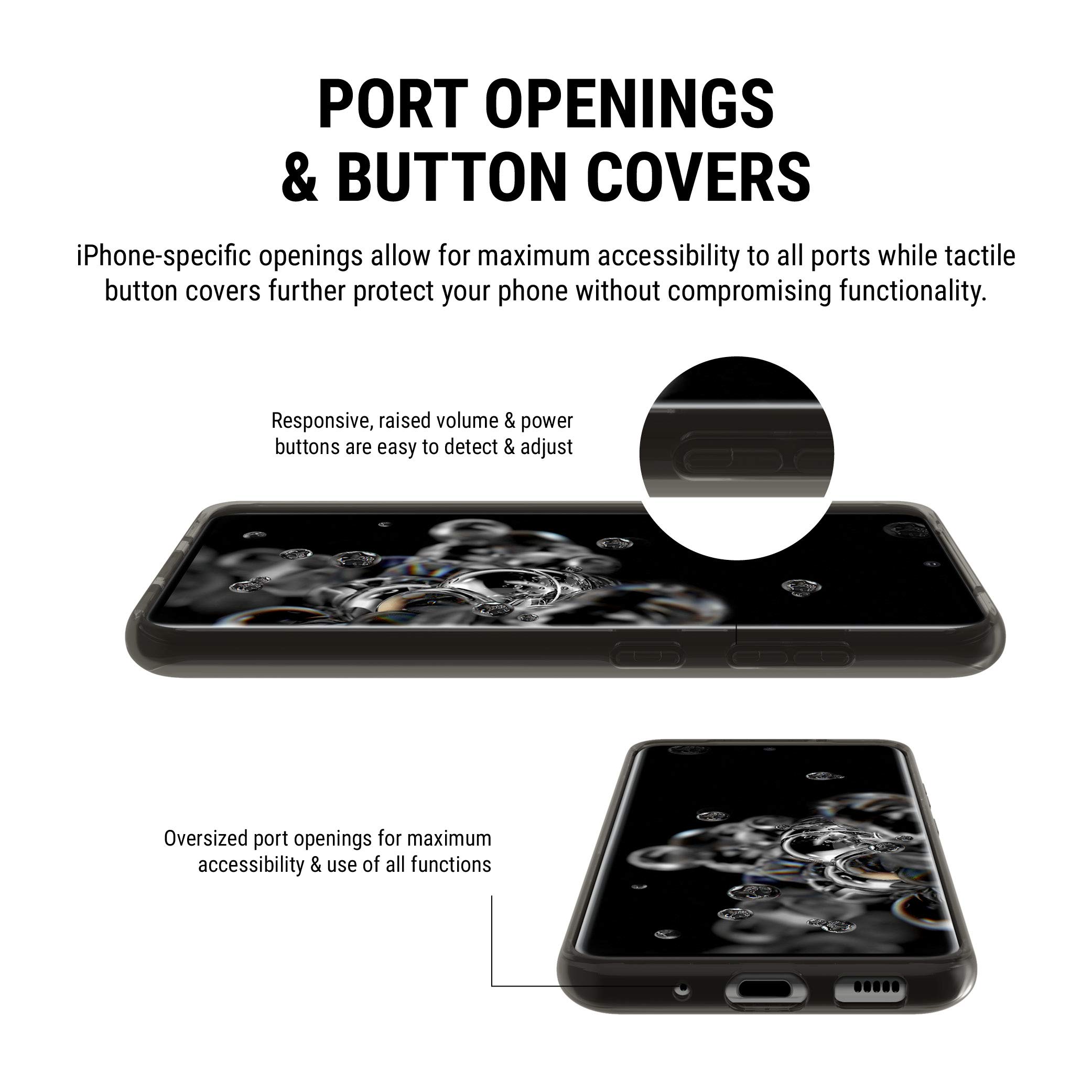 Incipio NGP Pure Protective Case for Samsung Galaxy S20 - Slim & Durable Black Cover for Everyday Use & Shock Absorption