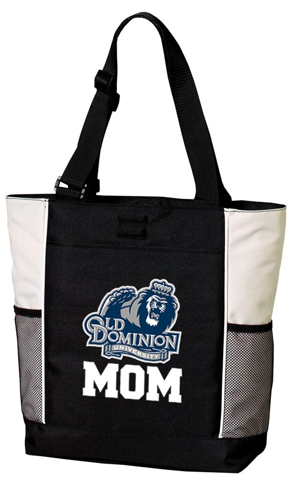 ODU Mom Tote Bag - Old Dominion University Large Canvas Tote for Beach, Pool, Travel & School - Perfect Gift for College Moms & Students
