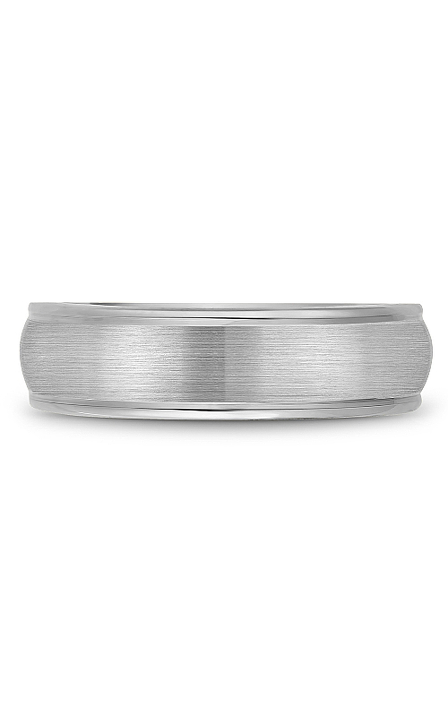 Bleu Royale Men's Wedding Band RYL 039W65 - 14K White Gold Classic Ring for Groom, Engagement & Anniversary - Perfect for Formal Occasions & Romantic Proposals