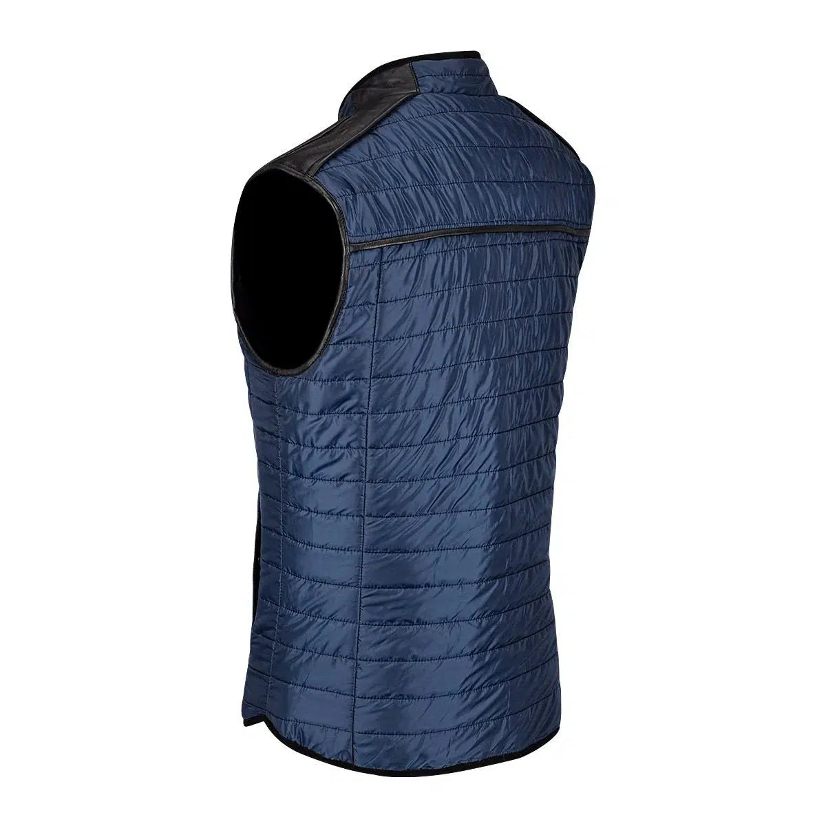 H302BOB Cuadra Black Reversible Lambskin Leather Vest for Men - Stylish Casual Fashion Jacket for Everyday Wear, Night Out & Motorcycle Riding
