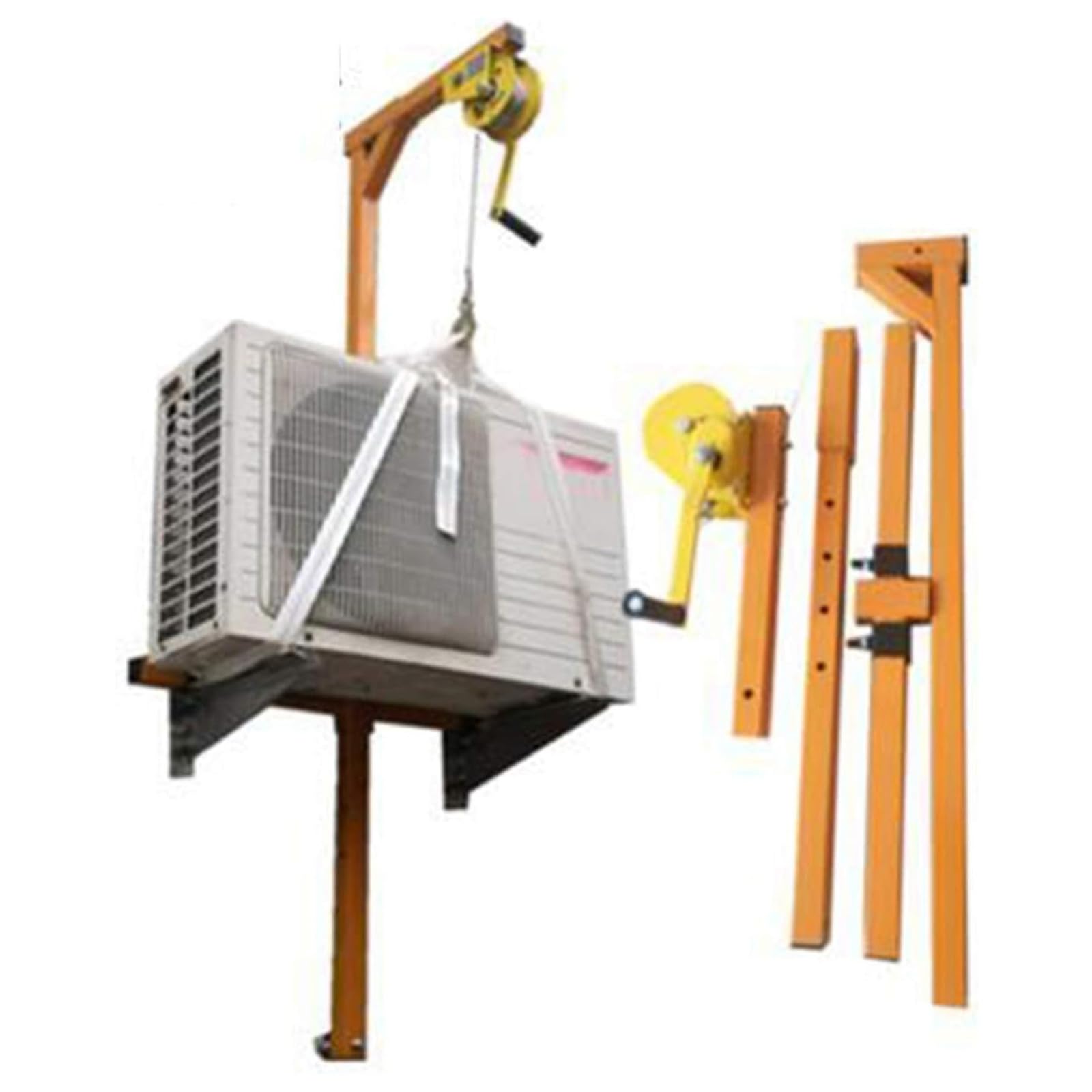 SKVLF Air Conditioner Installation Kit - External Unit Crane, Mounting Bracket, Hand Crank Lift Hoist, 25M Lifting Tool for AC Unit - Perfect for HVAC Technicians and DIY Home Installations