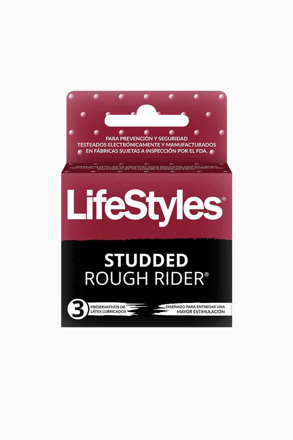 Textured Studded Condoms by Lifestyles - Pack of 3 | Enhanced Pleasure for Couples | Perfect for Romantic Nights & Spicing Up Your Intimate Life