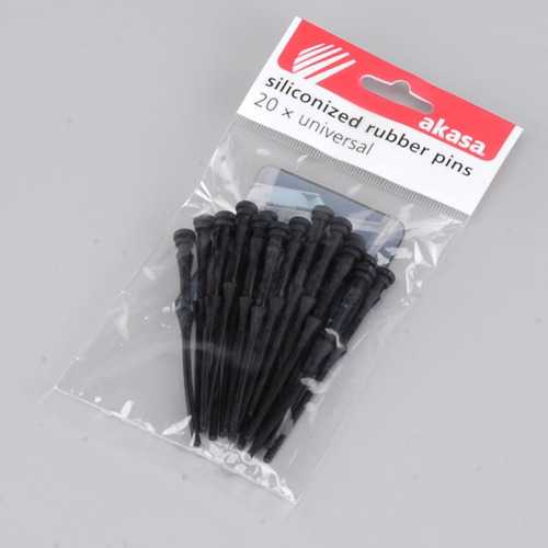 Akasa AK MX003 20-Pack Silicone Rubber Fan Mounts - Vibration Dampening Case Fan Screws Replacement - Perfect for PC Builds, Gaming Rigs & Quiet Computer Cooling Systems