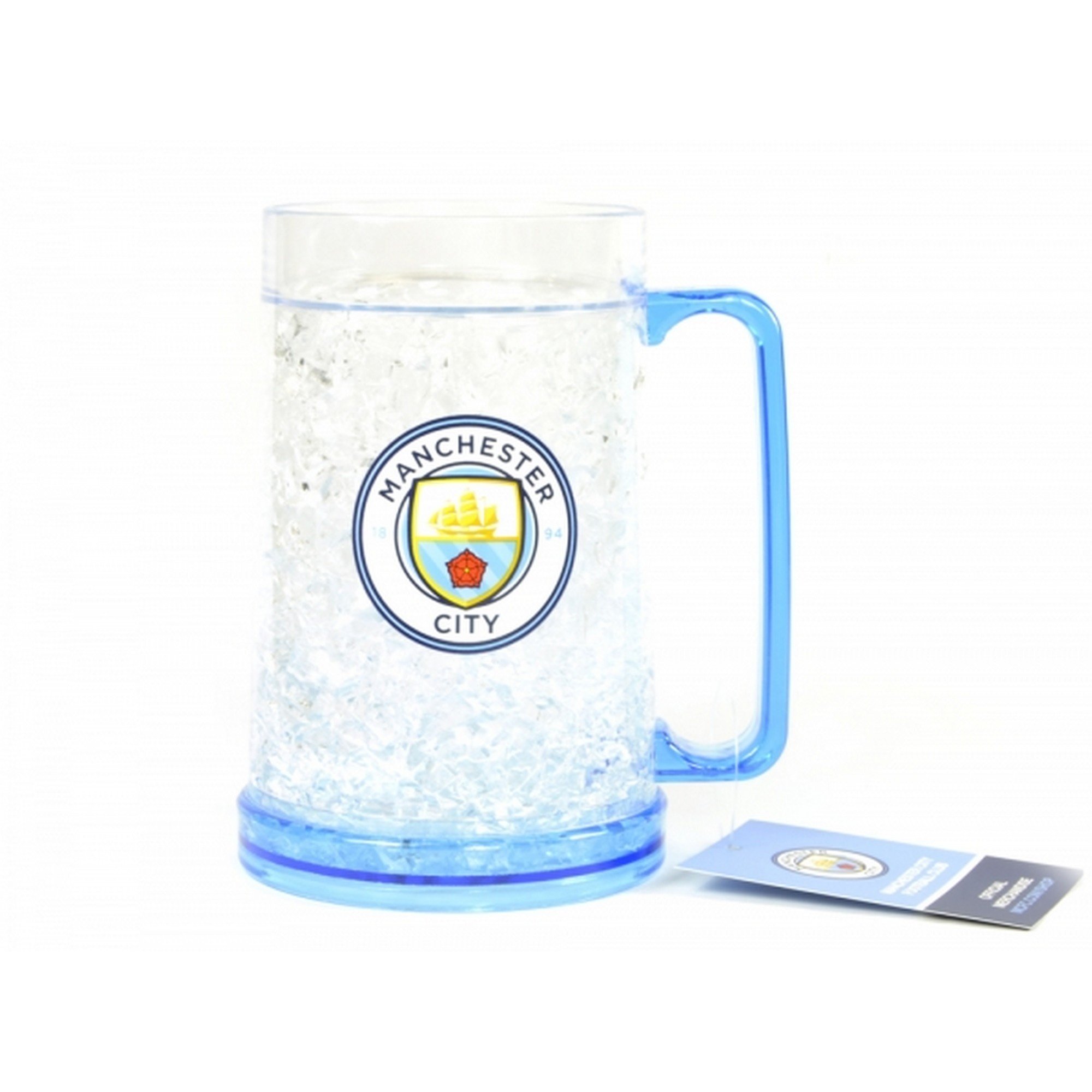 Manchester City FC Freezer Tankard 2019 - Insulated Beer Mug for Chilled Drinks - Perfect for Football Games, BBQs & Home Bars