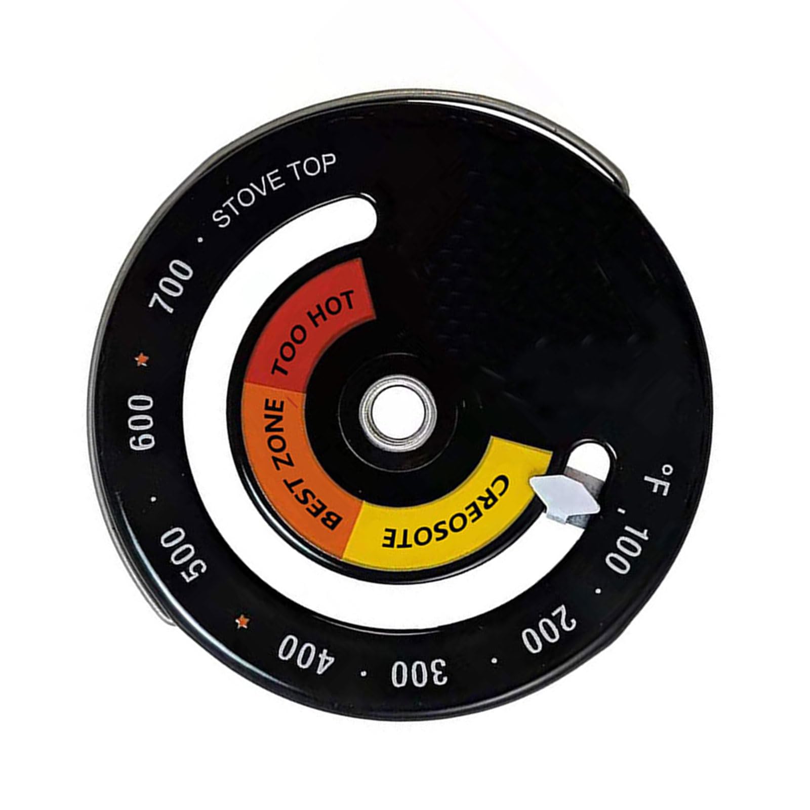 Magnetic Stove Thermometer - High Accuracy Wood Stove Pipe Thermometer Gauge for Fireplace, Chimney, Oven & Wood Burning Stoves - Monitor Temperature for Safety & Efficiency in Camping, Heating & Cooking