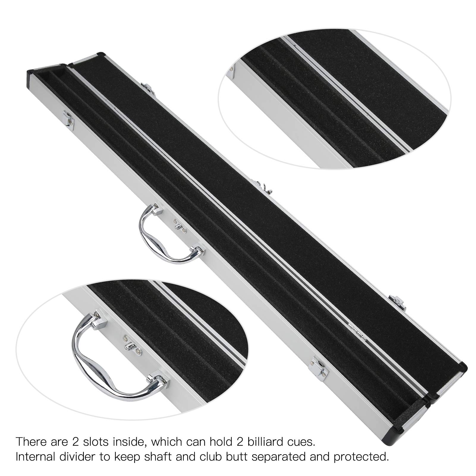Premium Pool Cue Case - Durable Snooker Cue Holder for 9-Ball & Billiards | Lightweight Protective Storage for Pool Sticks | Perfect for Home Game Rooms, Bars & Professional Tournaments