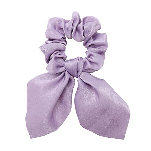 LCSD Elegant Chiffon Bow Hair Ties for Women - Soft Elastic Hair Bands, Monochrome Headbands & Ponytail Holders - Perfect for Office, Wedding, and Everyday Hairstyling