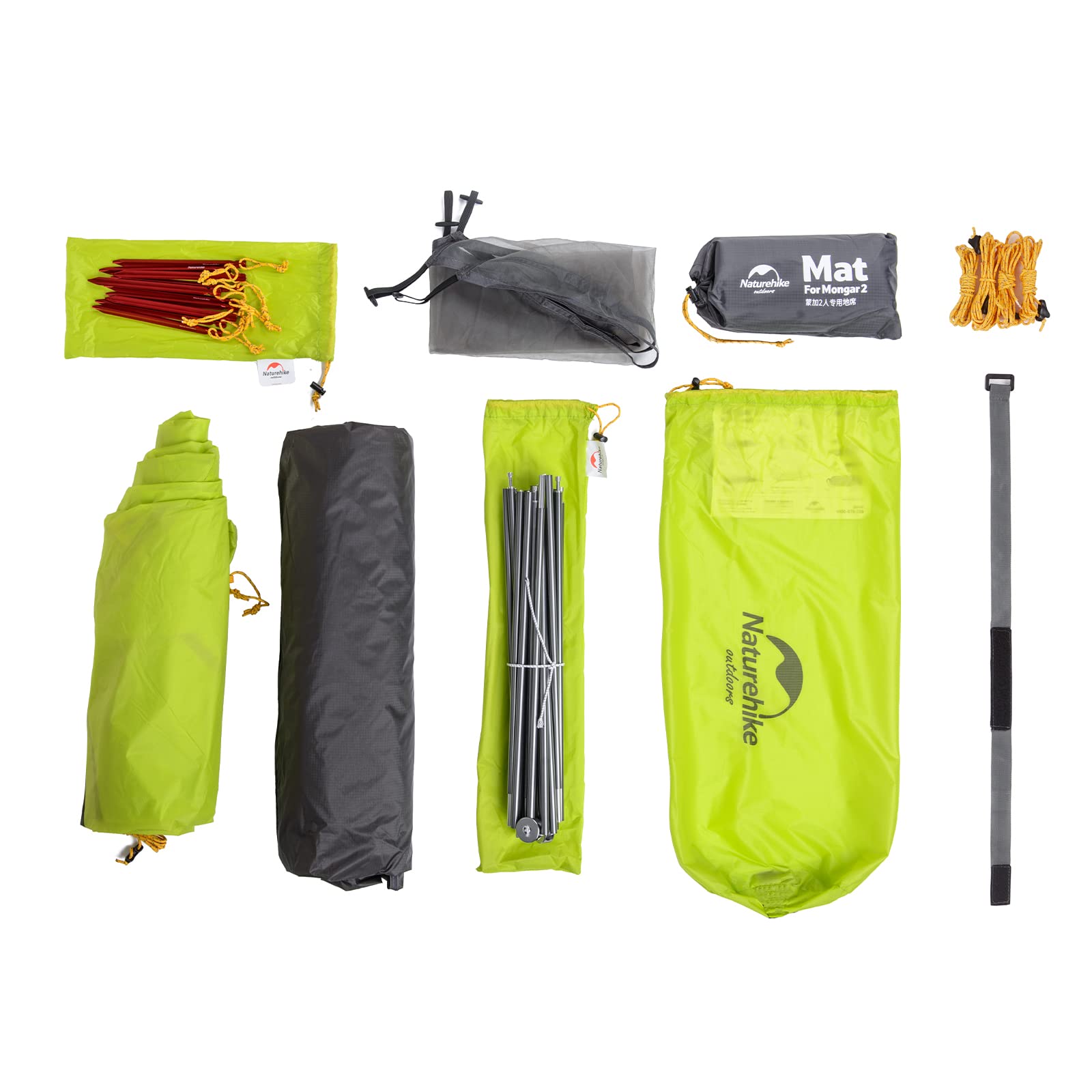 Naturehike Mongar 2-Person Ultralight Backpacking Tent - 3-4 Season Waterproof & Insect Proof Camping Tent for Hiking, Climbing, Mountaineering - Double Layer Design (20D Emerald Green) - Perfect for Outdoor Adventures, Backpacking Trips & Wilderness Camping