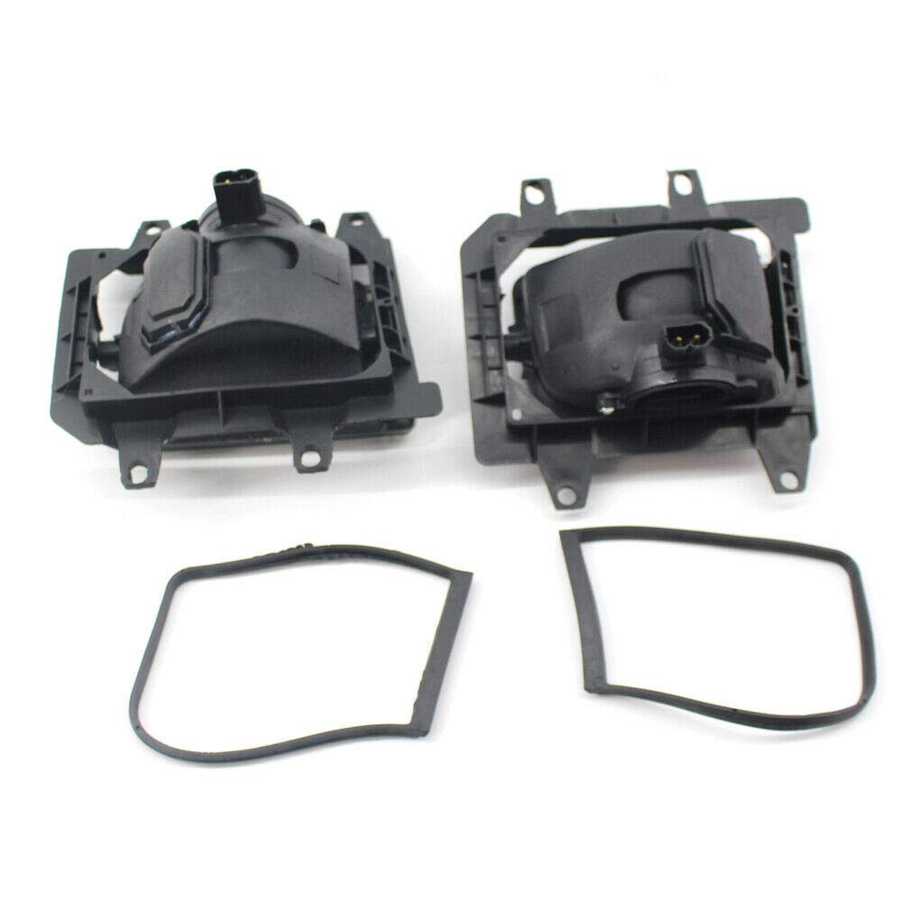 BMW E30 3-Series (1985-1993) Left & Right Smoke Lens Cover Front Bumper Fog Light Replacement - Perfect for Night Driving & Foggy Conditions