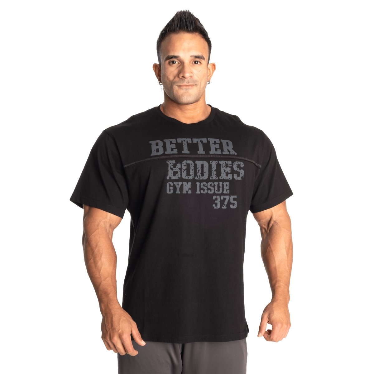 Better Bodies Union Original Tee - Premium Cotton Men's T-Shirt in Black | Casual Wear, Street Style & Everyday Comfort