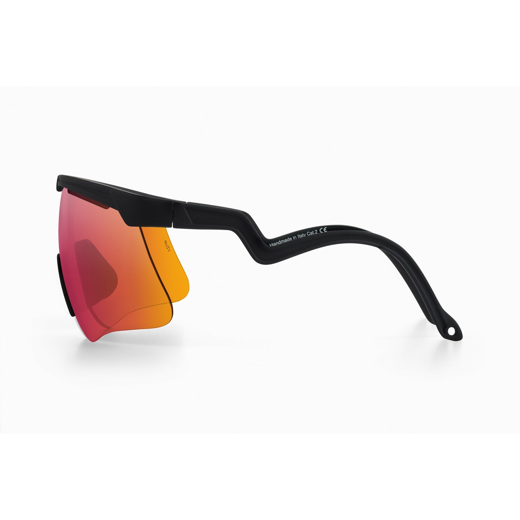DELTA by Alba Optics - Polarized Sunglasses for Men & Women, Black Frame with Lava Lens - UV Protection for Driving, Running, Hiking & Outdoor Activities