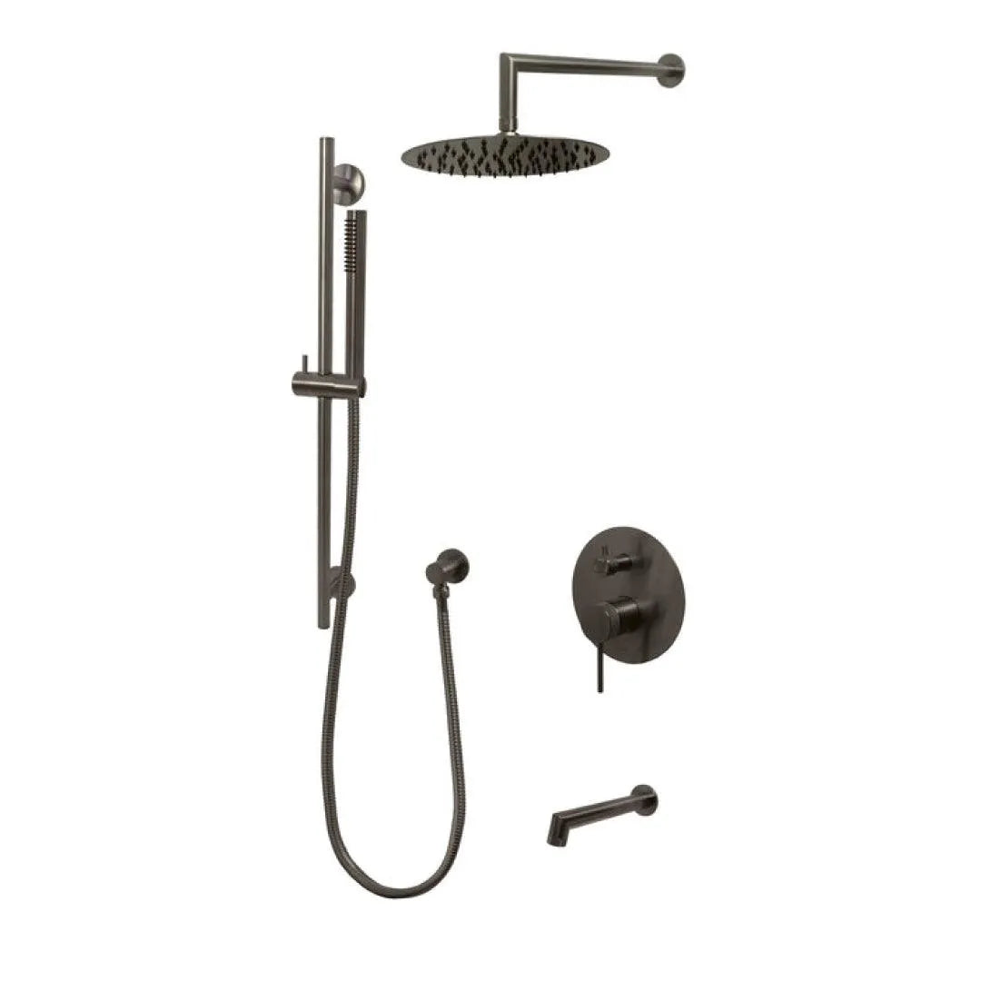 Premium B55200 W10ATS Shower System - Luxury Rainfall Showerhead with Adjustable Settings for Spa-Like Bathroom Experience