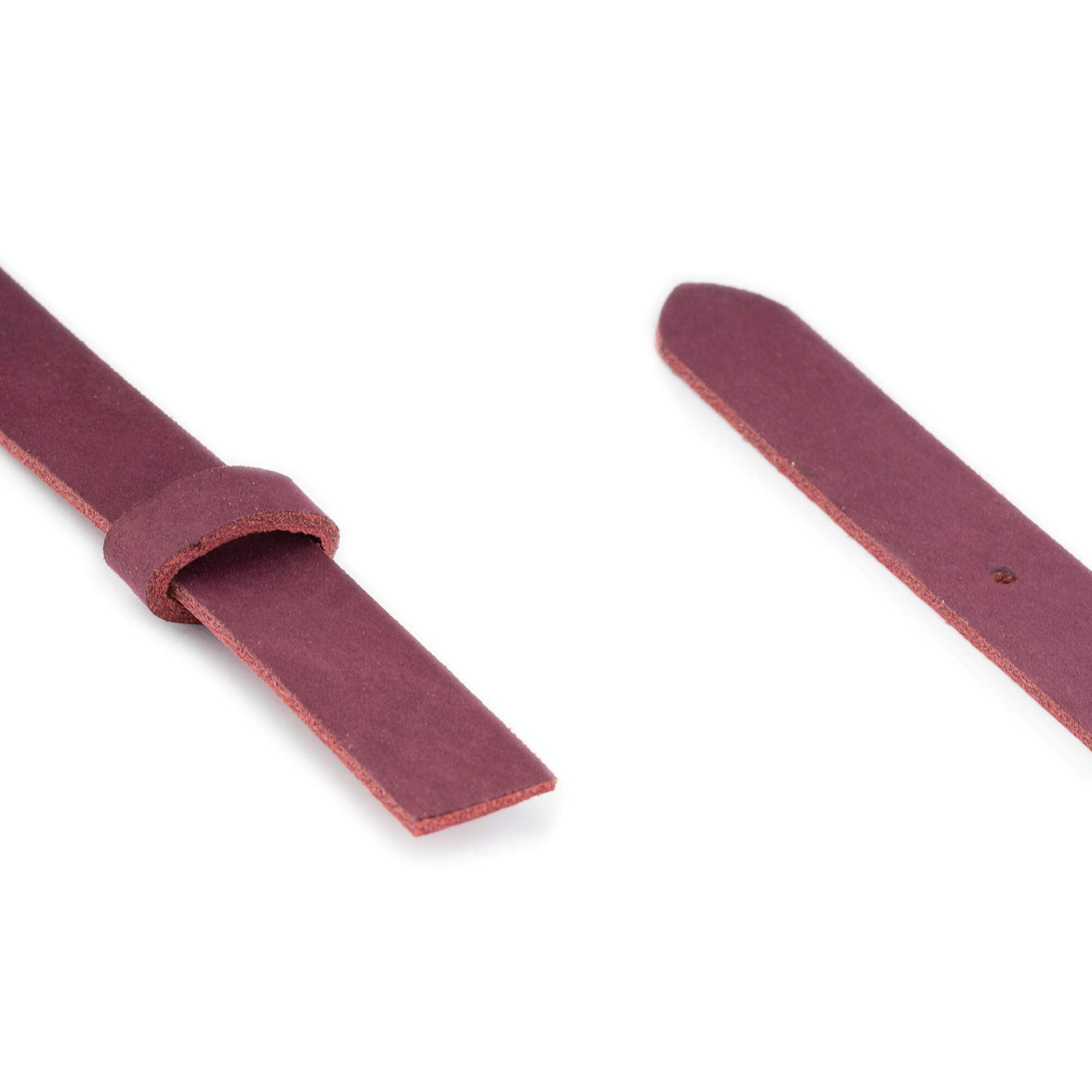 2.5 cm Soft Burgundy Leather Belt Strap Replacement for Dunhill Buckles - Premium Genuine Leather Belt for Men, Perfect for Business, Casual & Formal Wear