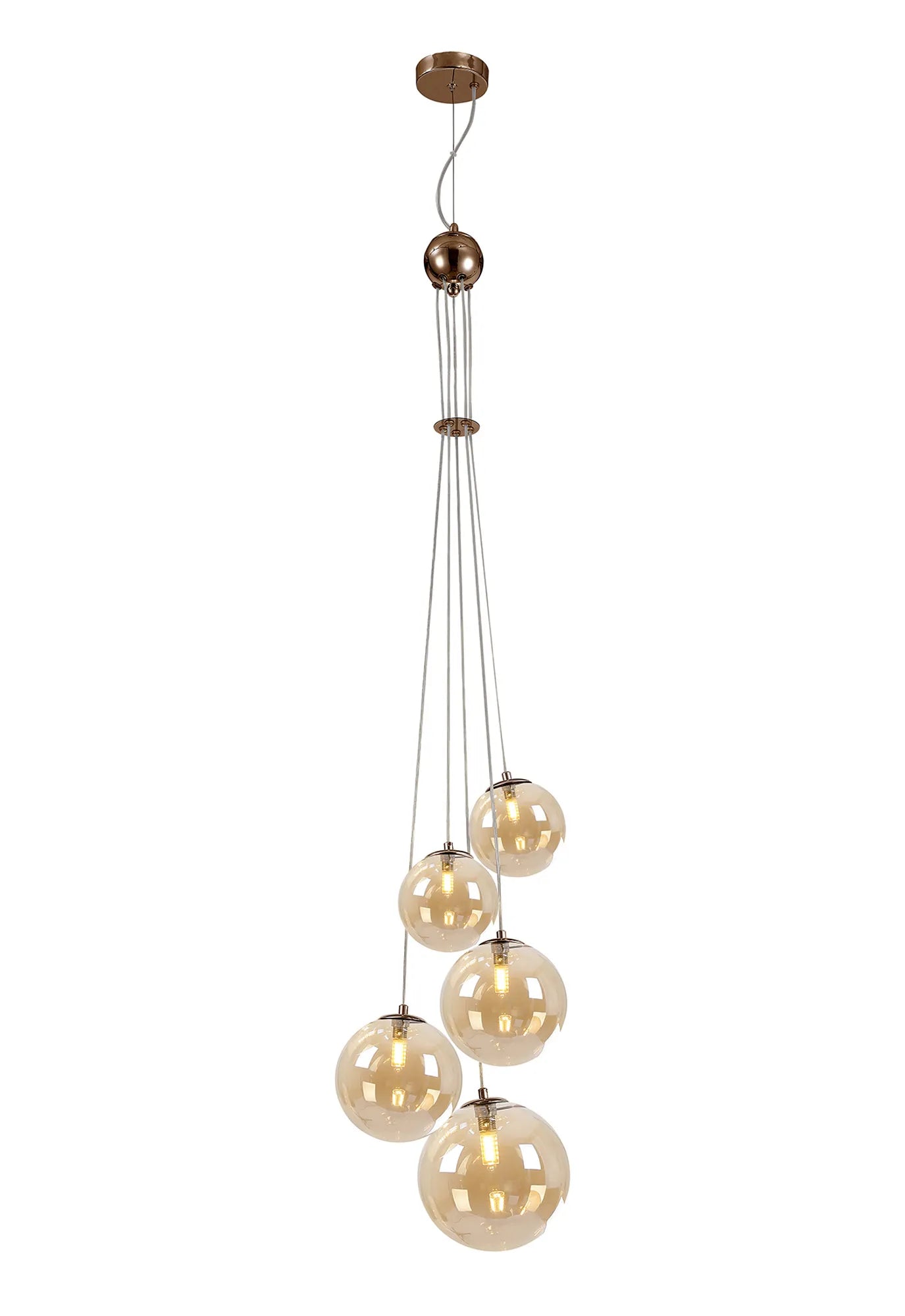 Modern Austin 5-Light Cluster Pendant with G9 Base - Elegant Ceiling Lighting for Dining Room, Kitchen Island, or Entryway