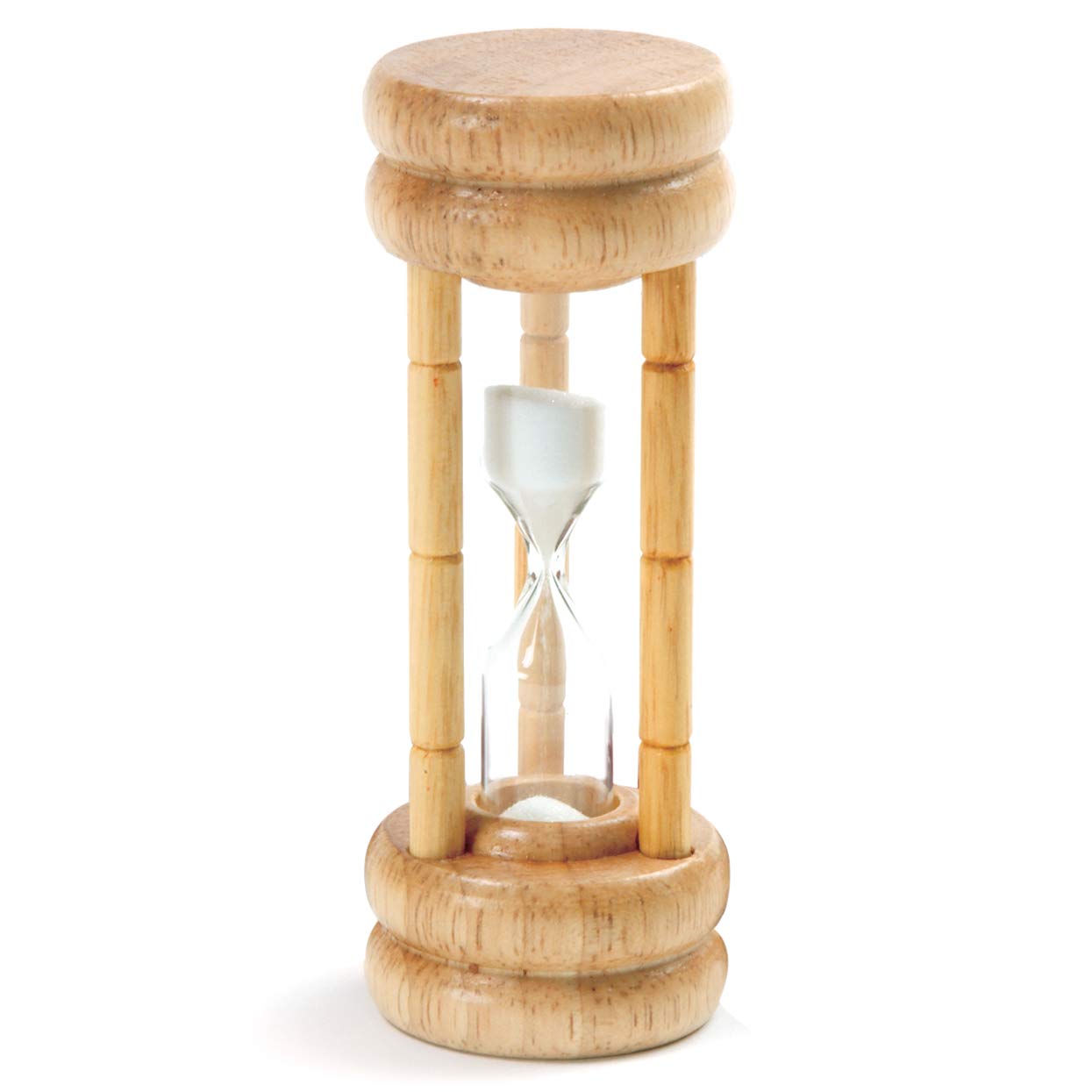 Norpro 3-Minute Wooden Egg Timer for Perfect Boiled Eggs - Kitchen Timer for Cooking, Baking, and Meal Prep - Classic Sand Timer for Stove Top, Camping, and Home Use