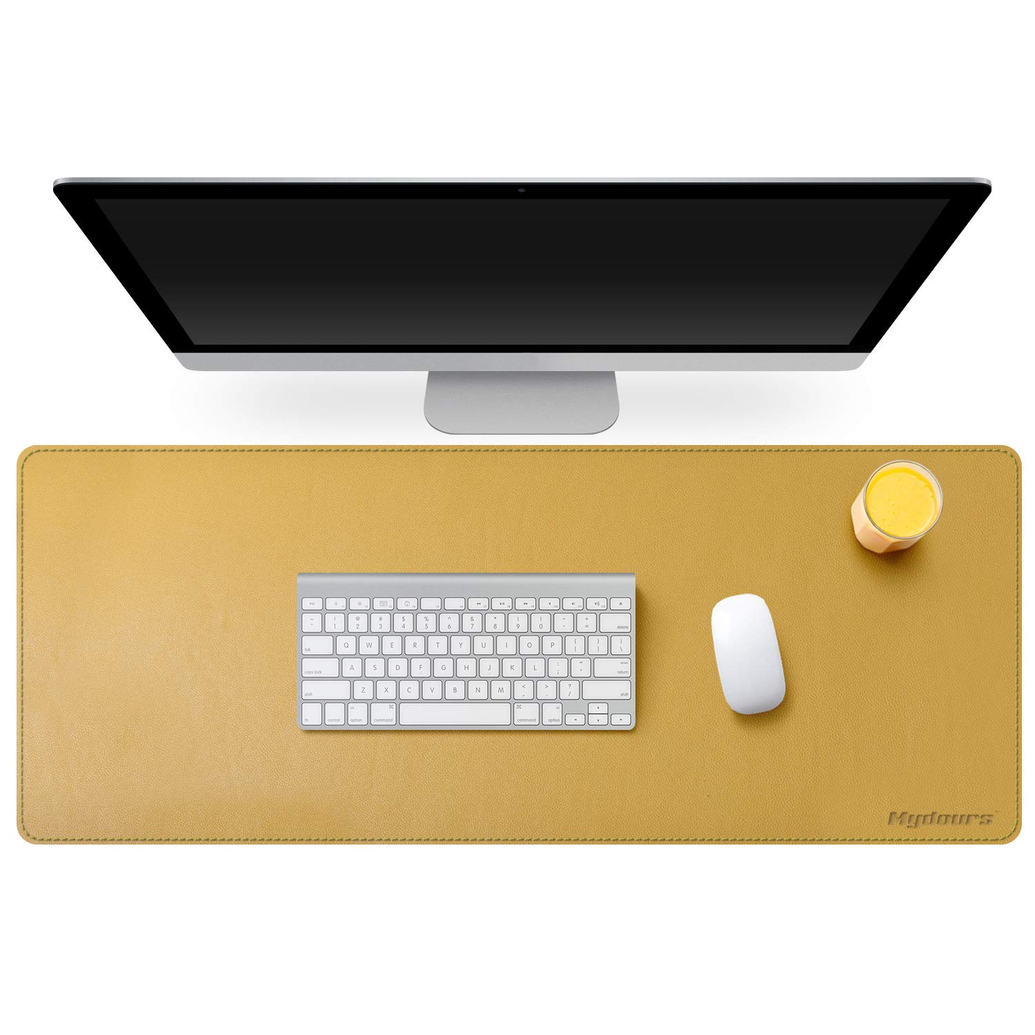 Mydours Dual-Sided PU Leather Desk Pad - Waterproof Mouse Mat & Writing Surface for Office, Gaming, Laptop - 37.4