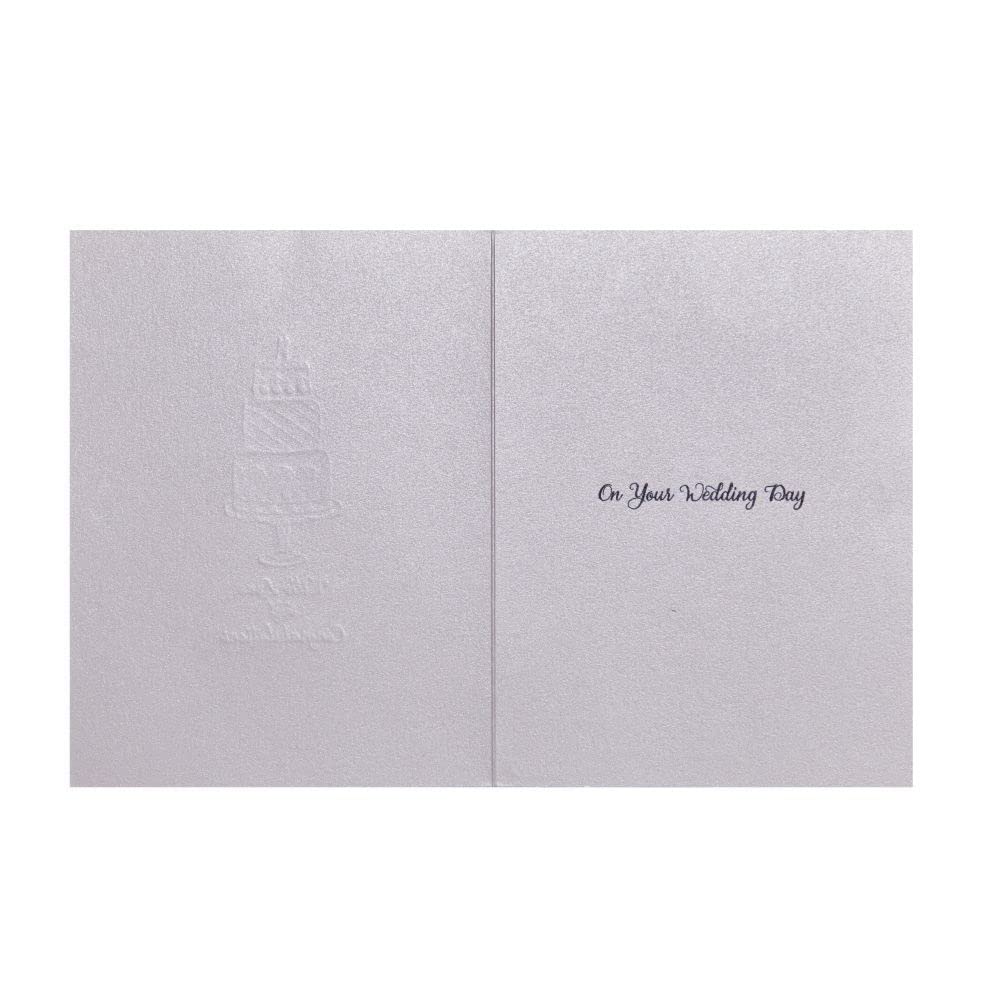 Personalized Etched Wedding Cake Card - Elegant Invitation for Bridal Showers, Anniversaries & Special Celebrations