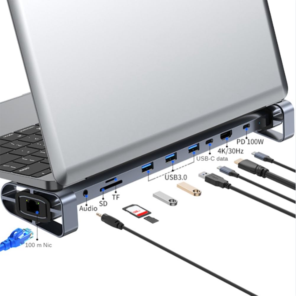 Lisher USB C to 3.5mm Audio Adapter - USB Type C Hub with 3.5mm Headphone Jack - Compatible with MacBook Pro/Air, Dell XPS, HP, Lenovo & More - Perfect for Music, Gaming & Video Calls on Laptops