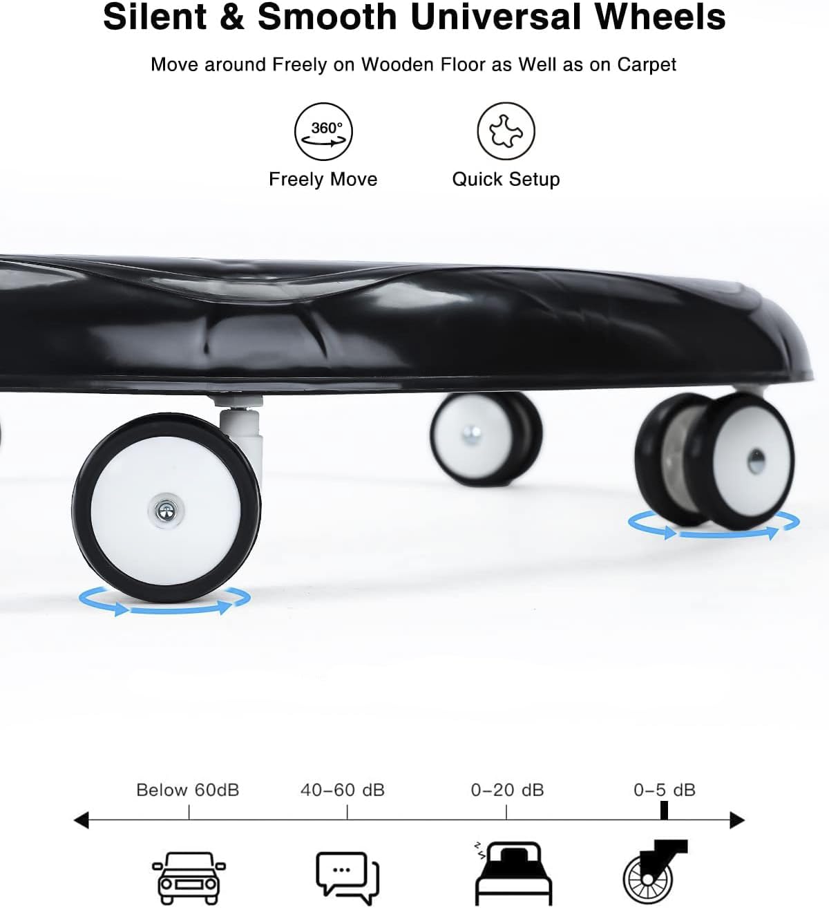 Baby Walker Wheels Replacement - Set of 4 Plastic Rubber Casters for Strollers & Walkers | Durable Accessories for Smooth Mobility (Indoor/Outdoor Use)